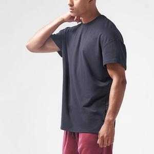 Wholesale Luxury Quality <b>Plain</b> Loose Fit <b>Black</b> Design Graphic 100% Heavy Cotton Thick Custom Screen Printing <b>T</b> <b>Shirts</b> for Men - Product Image 2