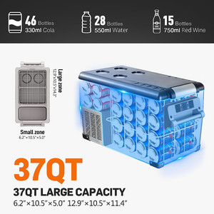 ตู้เย็นรถยนต์ BougeRV CRPRO 30 ควอร์ต 12 โวลต์ แบบพกพา พร้อมคอมเพรสเซอร์ - Product Image 2