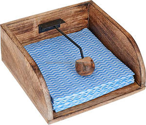 Boîte porte-serviettes en bois nouveau design pour centre de table de restaurant pour serviettes en papier par Falak World Export - Product Image 1