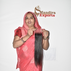 Extensions de cheveux naturels indiens Remy, 100 % non traités, cuticules alignées, double trame machine, closure HD 4x4, lisses, 100g - Product Image 6