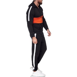 2025 personnalisé hommes vêtements de sport Fitness survêtement en gros Jogging costume avec fermeture éclair Sports d'hiver veste et pantalon ensemble - Product Image 3