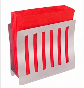 Porta Servilletas de Acero Inoxidable con Elegante Organizador, Ideal para Restaurantes y Uso en Interiores - Product Image 1