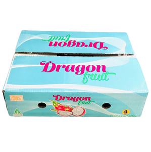Cajas Rectangulares Impresas Flexográficamente para Empaque de Pitahaya, Cartón Corrugado de 5 Capas Reciclado para Uso Agrícola - Product Image 1
