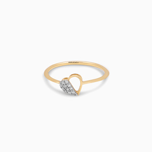 แหวนรูปหัวใจทองคำขาวสำหรับผู้หญิง 10K/14K/18K เงินแท้ 925/935 เพชรเลี้ยงในห้องปฏิบัติการ ชุบโรเดียม ของขวัญแต่งงานสุดโรแมนติก - Product Image 3