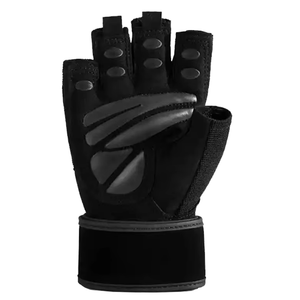 Gants de sport personnalisés Tombola en polyester à demi-doigts avec fermeture réglable pour la musculation unisexe - Product Image 3