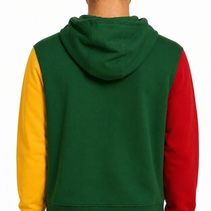 Sweat-shirt à capuche unisexe bicolore, coupe classique, en molleton 100% coton, séchage rapide, idéal pour l'hiver - Product Image 2
