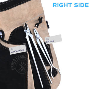 ชุดอุปกรณ์ตีเกือกม้า พร้อมผ้ากันเปื้อนช่างตีเกือก ค้อนตีกีบม้า ที่ถ่างกีบม้า คีมปากกลม คีมดึงเหล็ก และเครื่องมือยึดกีบม้า - Product Image 4