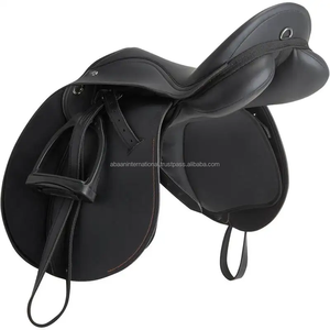 Selle de saut à cheval en cuir synthétique fabriquée à la main pour une conduite sportive sûre et confortable OEM Logo personnalisé, style, taille et couleur - Product Image 2