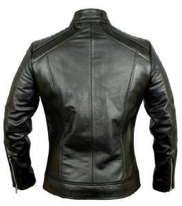 <b>SMART</b> SHINE ENTERPRISES <b>Men</b> High Quality Leather <b>Jacket</b> Soft Durable Comfortable Full Zip Classic Casual Winter Breathable Quick - Product Image 2