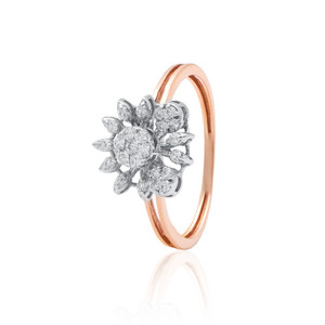 Anillo de Diamante de Lujo de 14K con Diamante Cultivado en Laboratorio, Tres Tonos, 1.980 gms, Corte Brillante Redondo IGI, Anillo de Compromiso para Mujer, Suministro Global al por Mayor - Product Image 4