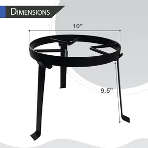Modern Metal <b>Fire</b> Pit Ring 10 Inch Diameter Powder Coated <b>Outdoor</b> Freestanding Wood Burning <b>Fire</b> Pit Stand - Product Image 1