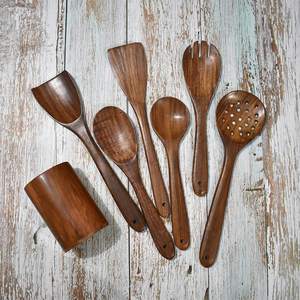Ensemble de cuillères et spatules en bois de luxe moderne TIMELESS CRAFT pour la cuisine, outils de cuisine durables pour un usage domestique - Product Image 4