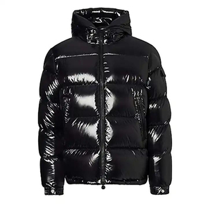 Insulated Winter Bubble <b>Jacket</b> for <b>Men</b> <b>Lightweight</b> Comfort Secure Pockets Adjustable Hood High Street Front Sleek Streetwear - Product Image 1