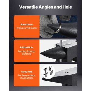 Incudine in Ghisa ad Alta Durezza da 105 Libbre con Ampio Piano di Lavoro, Base Robusta e Stabile per Fabbri - Product Image 5