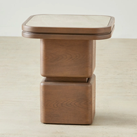 Table basse en bois massif, table de salon rustique, table centrale en bois faite à la main, mobilier moderne de style farmhouse