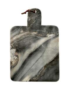 Planche à découper professionnelle en marbre blanc pour la préparation culinaire de style chef, offrant une base de coupe stable - Product Image 5