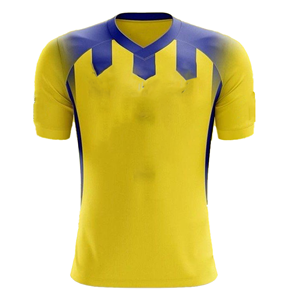 Camiseta de Fútbol Amarilla sin Mangas para Hombre, Cuello Redondo, Absorbe la Humedad, Transpirable, 100% Poliéster, Impresión Digital, Nombre del Equipo Personalizado, Adulto - Product Image 1