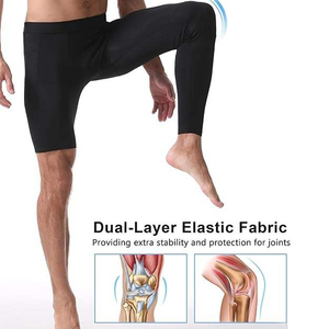 Men's Compression One Leg Tights Pants Breathable <b>Knee</b> Length Spandex/Polyester Basketball Sportswear Running Gym Sport Fitness - Product Image 6