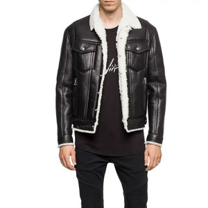 Econex Sports Men's <b>Slim</b> <b>Fit</b> Vintage Thin PU Leather Autumn Eco-Friendly Windproof Moto <b>Jacket</b> Cotton Filled Rivet Turn-down - Product Image 3
