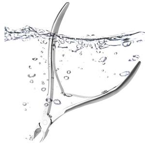 Coupe-ongles professionnel de salon en acier inoxydable de qualité supérieure, courbé, pour cuticules, avec logo personnalisé, à mâchoires larges, pour vente en gros - Product Image 3