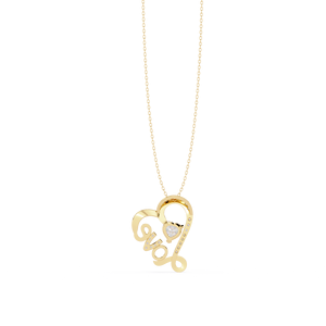 Fashion Design 14K <b>Solid</b> <b>Gold</b> Mix Cut Set Lab Diamond Solitaire <b>Pendant</b> Necklace for Women Party Gift - Product Image 4