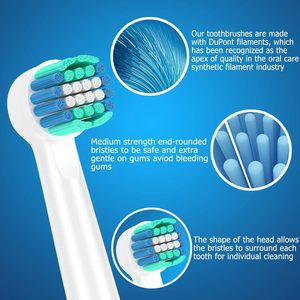Flexible US DuPont Bristle Replacement Round <b>Heads</b> Generic for Oral Bs Electric <b>Toothbrush</b> Refills Wholesale OEM - Product Image 4