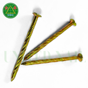 Clavos de Acero Amarillos de 1-3/8 Pulgadas, Duraderos, Resistentes al Óxido, con Cabeza a Cuadros, Tipo de Vástago Roscado, Fábrica de Vietnam |   Clavo de uso general - Product Image 6