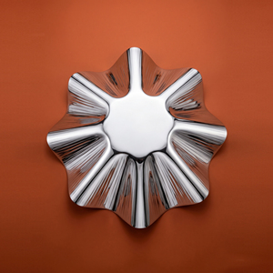 Plateau rond en métal martelé de luxe, décoratif, en argent, pour chocolat, fruits, centre de table d'hôtel et décoration intérieure - Product Image 5