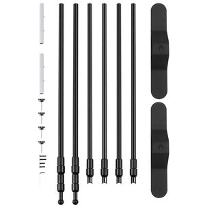 Soporte Ajustable para Pancartas de 8 x 8 Pies, Resistente, con Bolsa de Transporte para Cabinas de Fotos, Bodas y Fiestas - Product Image 5