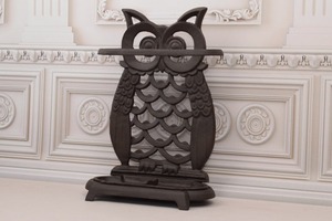 Soporte de Metal para Sombrillas con Diseño de Búho Decorativo, Ideal para la Entrada, Decoración del Hogar, Almacenamiento Elegante y Acento Interior Único - Product Image 4