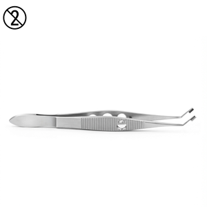 Pinzas McPherson 1X2 con Dientes Rectos de Acero Inoxidable, Instrumento Microquirúrgico para Cirugía General, Certificado CE Clase I, Manual - Product Image 6
