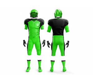 Maillots de football américain personnalisés, tissu respirant, ensemble uniforme d'équipe |   Tenue de football d'équipe |   Vêtements de sport en polyester respirant - Product Image 3