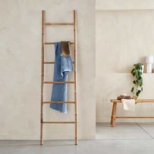 Escalera de madera de precio económico, escaleras de bambú sostenibles de alta calidad, decoración del hogar, organización. - Product Image 5