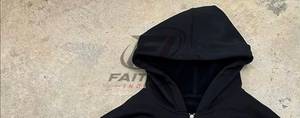 Conjunto Deportivo de Forro Polar Unisex de 2 Piezas con Estampado Gráfico Invernal, Sudadera con Cierre y Pedrería, Pantalones Jogger Acampanados, Ecológico y Transpirable, Talla XS - Product Image 5