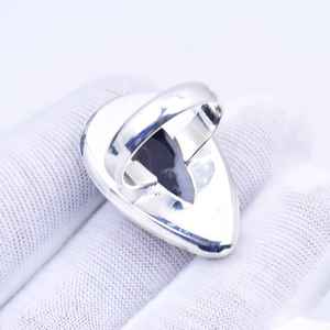 Teardrop Buffalo Turquoise <b>Ring</b> 925 Sterling Silver Boho Jewelry Handmade Natural Stone <b>Ring</b> For Women - Product Image 5