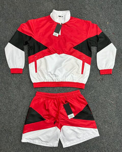 New Style Custom Windbreaker Contrast Color Short Set Tracksuit Men 2 Piece <b>Wind</b> <b>Breaker</b> Tracksuit Set Hot Sale Windbreaker Set - Product Image 3