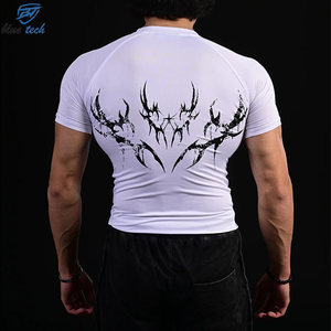 เสื้อยืดออกกำลังกายผู้ชายไซส์ใหญ่แบบรัดรูป แขนสั้น เป็นมิตรกับสิ่งแวดล้อม ซับเหงื่อ ระบายอากาศ เหมาะสำหรับฟิตเนส ออกกำลังกาย และเล่นกีฬา - Product Image 2