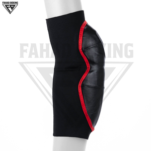 Manchons de protection pour genoux noirs et rouges à fort impact avec rembourrage renforcé pour équipement sportif, boxe, MMA, et manchons de protection pour coudes - Product Image 3