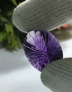 Pierre précieuse améthyste violette naturelle, coupe ovale, pierre lâche de haute qualité pour la fabrication de bijoux, conception de pendentif et de bague - Product Image 2