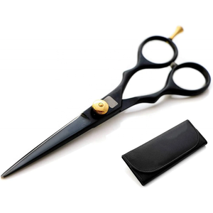 กรรไกรตัดผมทำจากสเตนเลสสตีลสำหรับร้านตัดผมสีแดงและสีดำ - Product Image 4