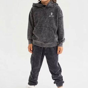 Ropa de Moda Infantil, Sudadera Personalizada, Conjuntos Deportivos con Efecto Desgastado por el Sol para Niños, Ropa Urbana de Alta Calidad, Conjuntos Deportivos con Efecto Desgastado por el Sol para Niños - Product Image 1