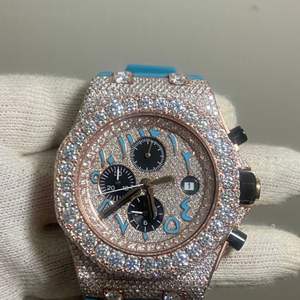 Reloj Unisex con Incrustaciones de Moissanita, con Fecha Automática, Diamantes Incoloros de Alta Calidad, Precio de Mayoreo, Superventas - Product Image 5