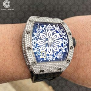 Charm Jewells Montre mécanique de luxe en acier inoxydable, cadran analogique de 40 mm, cristal de verre, chronographe, date automatique, résistante à l'eau 10 - Product Image 1
