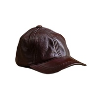 Casquette de baseball en cuir véritable, style classique, ajustable, mode décontractée, logo personnalisé, pour extérieur