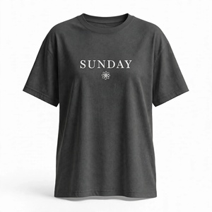Camiseta Clásica Estampada de Talla Grande para Mujer, Cuello Redondo, 100% Algodón Jersey, Manga Corta, Verano, Transpirable, Ecológica BD - Product Image 3