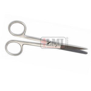 Ciseaux droits en acier inoxydable chirurgical, à pointe arrondie et tranchante, 14,5 cm, pour coupes fines, fourniture directe usine - Product Image 4