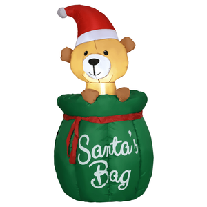 Decorazioni Gonfiabili a Forma di Orso per Esterni, Addobbi Festivi per Giardino - Product Image 1