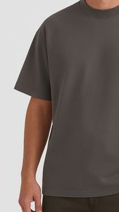 Camiseta Extra Grande de Primera Calidad, 100% Algodón, de Alta Calidad, Estilo Casual Holgado para Hombre, Diseño Liso para Impresión Serigráfica - Product Image 4