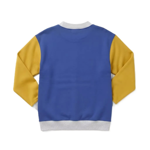 Sweat-shirts pour femmes de haute qualité, multicolores, avec poche supérieure, manches contrastantes, lettrage, style pull-over, rétro, en polyester, personnalisables - Product Image 5