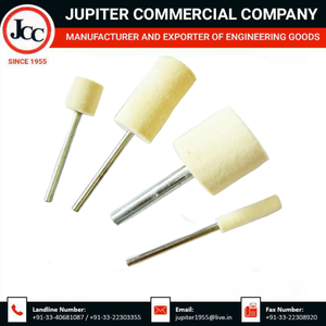 Professional Mandrel Mounted Felt Bobs for Rotary Tool Polishing Buffing and Detailed Surface Finishing - Product Image 2